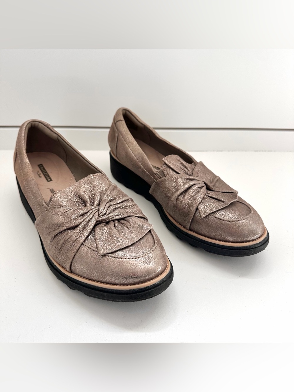 Clarks Sharon Dasher Loafers - size 10W